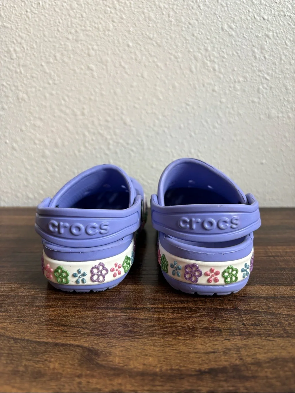 Crocs Girls Bayaband Flower Band Clogs